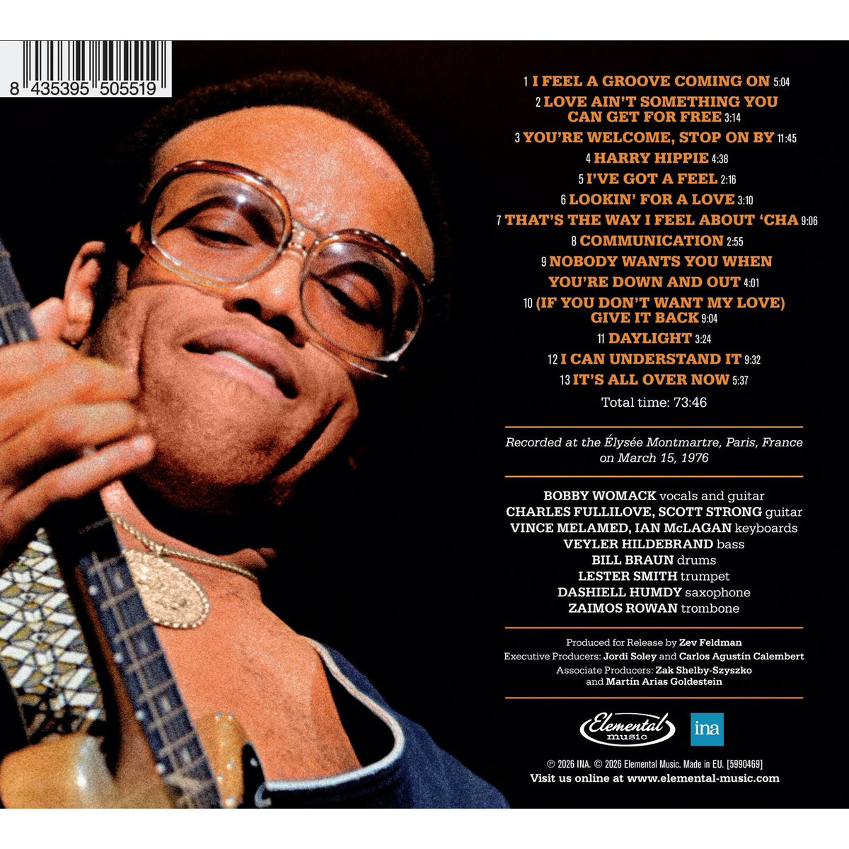 Bobby Womack - The Preacher In Paris - Live at The Elysee Montmartre - 5990469