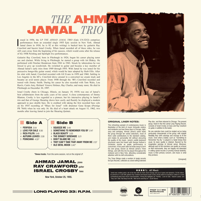 The Ahmad Jamal Trio - The Ahmad Jamal Trio - 772337