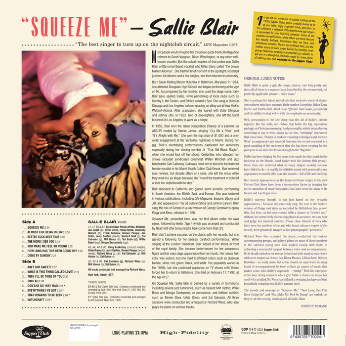 Sallie Blair - Squeeze Me - 009SP