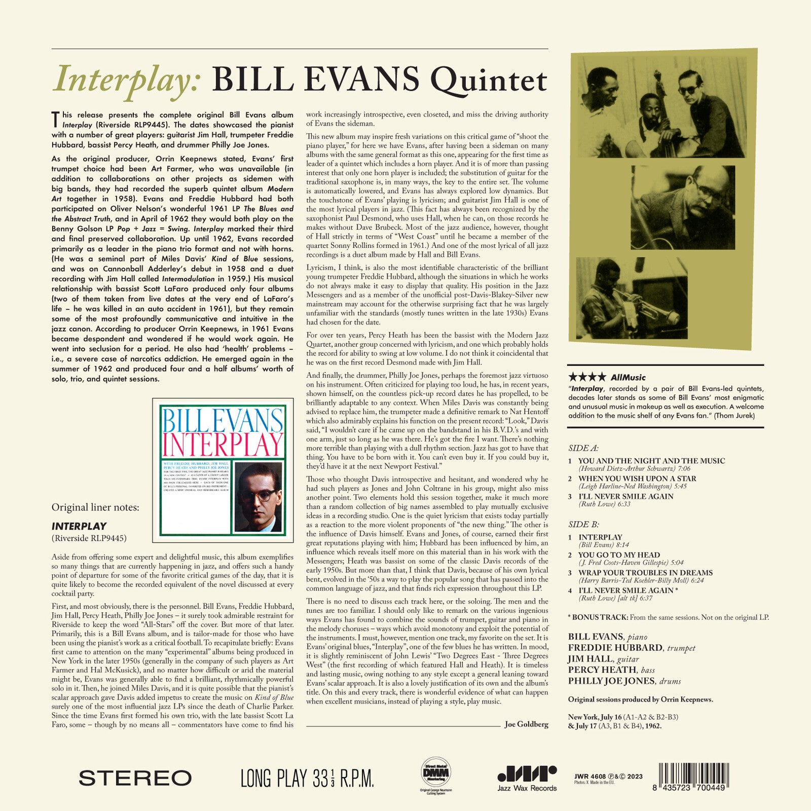 Bill Evans: Interplay – Proper Music