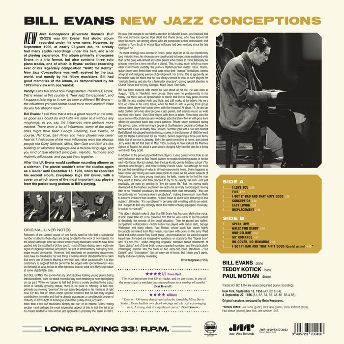 Bill Evans - New Jazz Conceptions - 4609LP