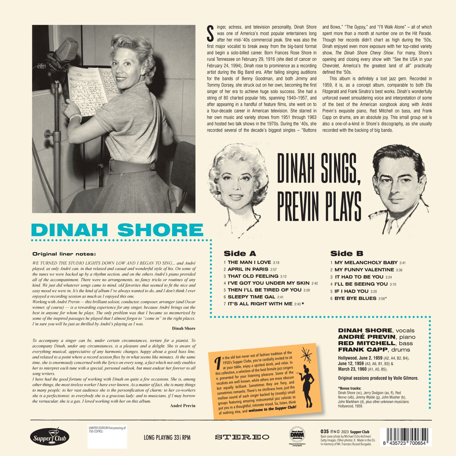 ジャズLP セッDinah Shore etc.