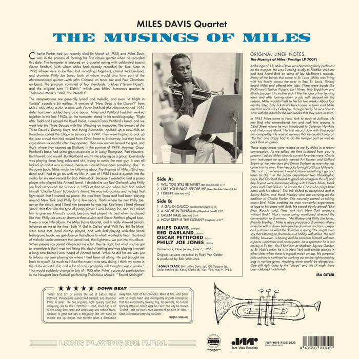 Miles Davis - The Musing Of Miles - 4619LP