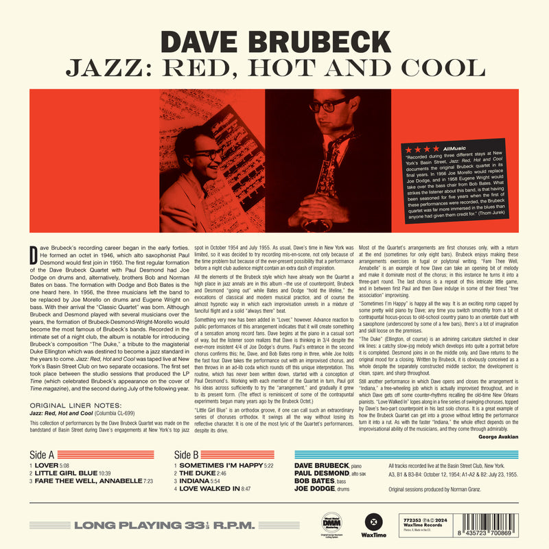 Dave Brubeck - Jazz: Red, Hot And Cool - 772353