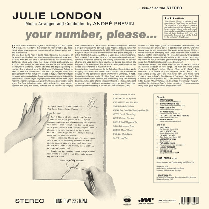 Julie London - Your Number Please - 4626LP
