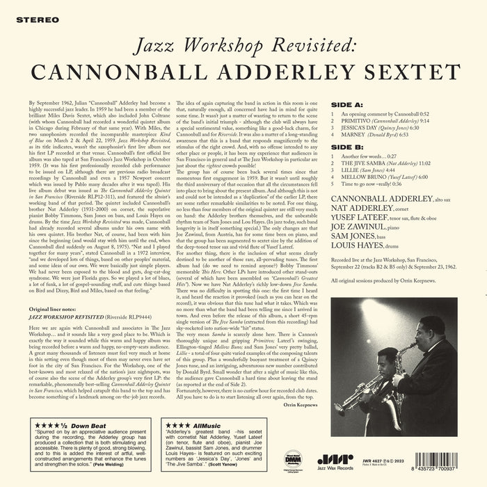 Cannonball Adderley Sextet - Jazz Workshop Revisited - 4627LP