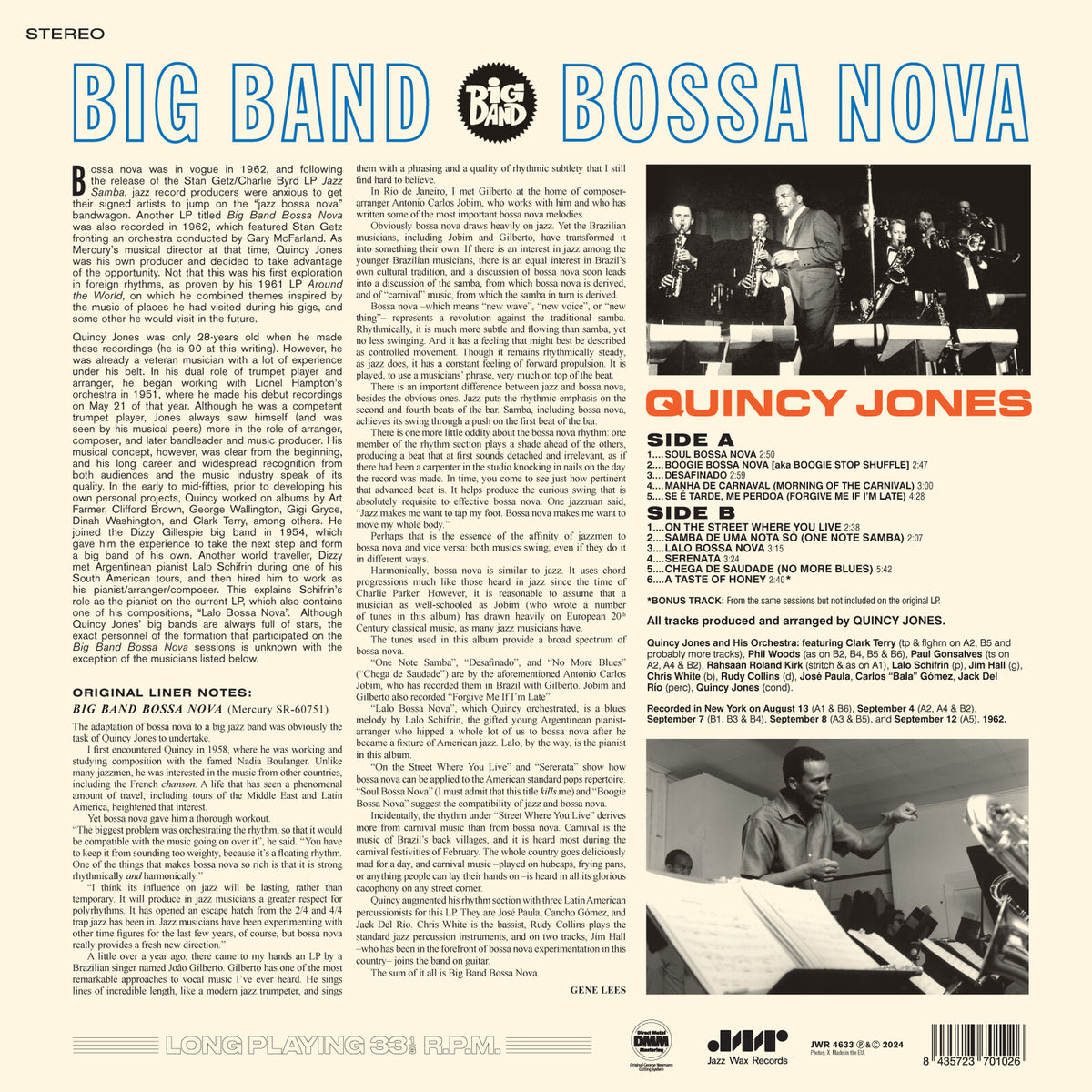 Quincy Jones - Big Band Bossa Nova - 4633LP