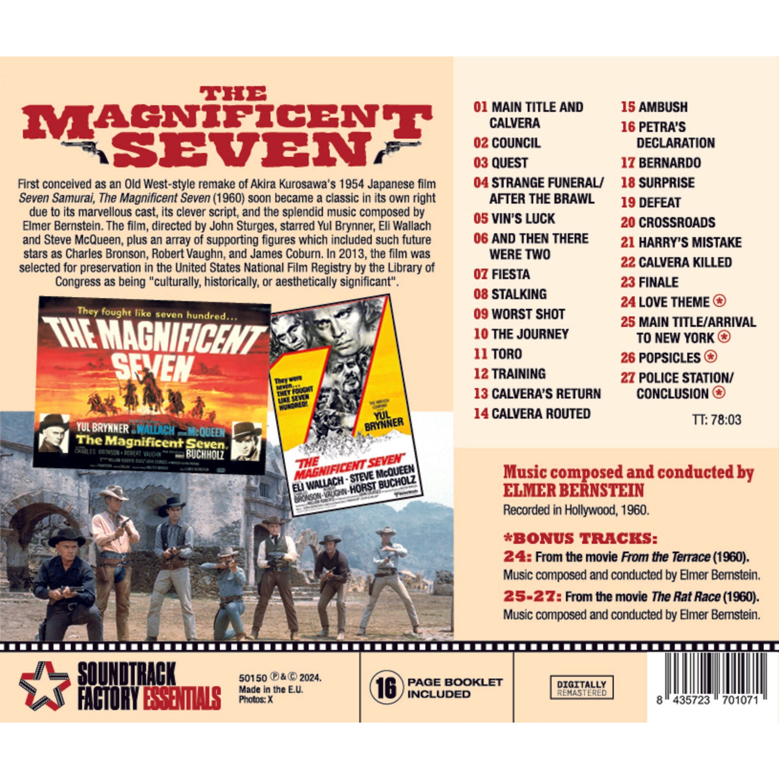 Elmer Bernstein: The Magnificent Seven – Proper Music