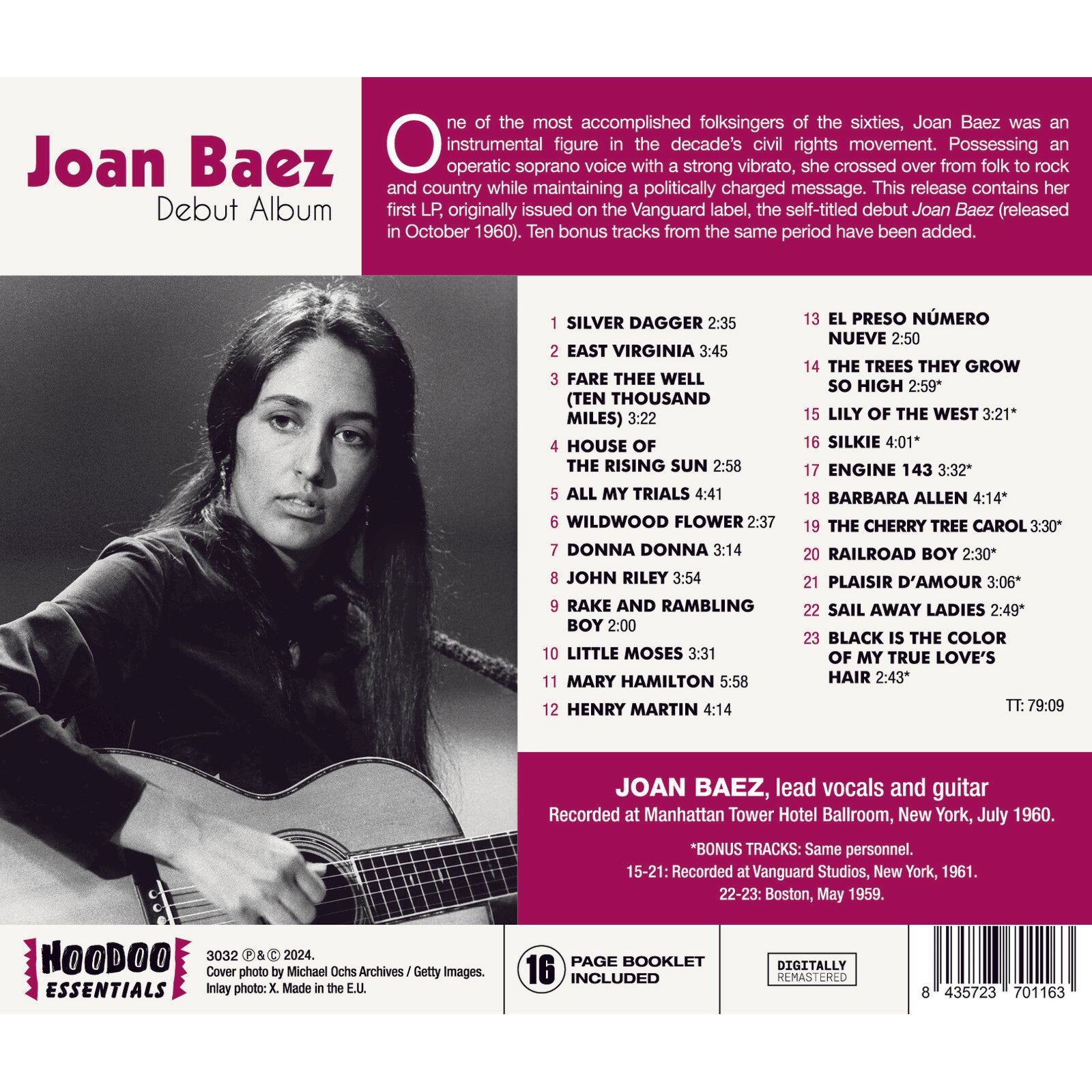 Joan Baez: Debut Album – Proper Music