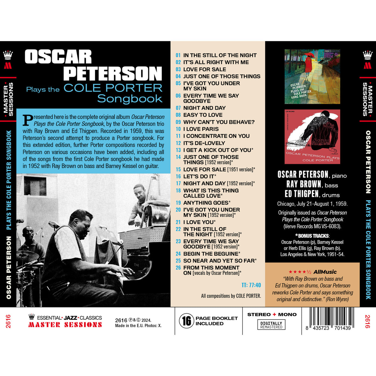 Oscar Peterson - Plays The Cole Porter Songbook - 2616