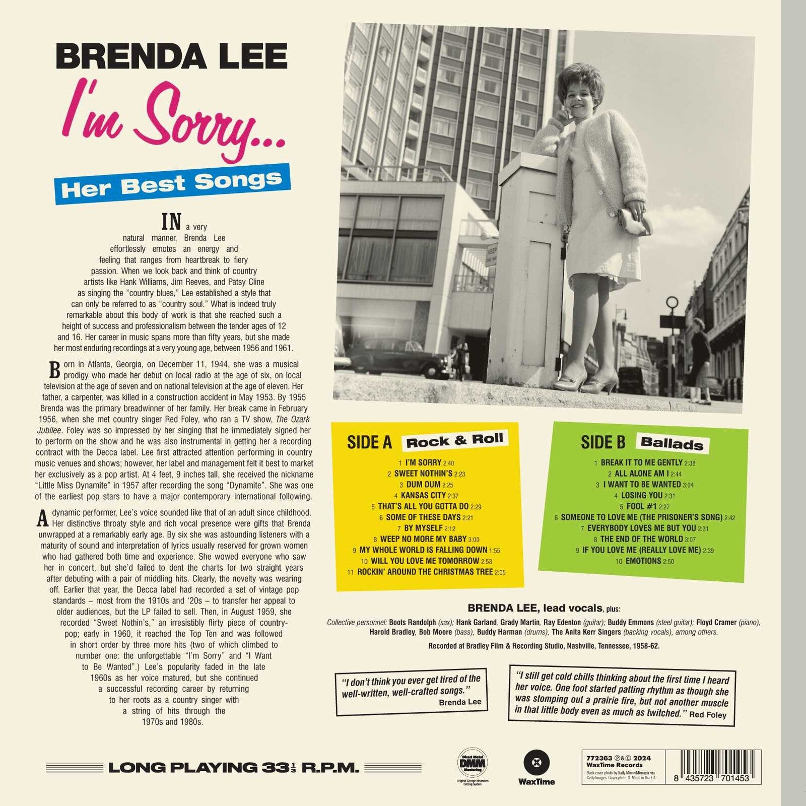 Brenda Lee: I'm SorryHer Best Songs – Proper Music