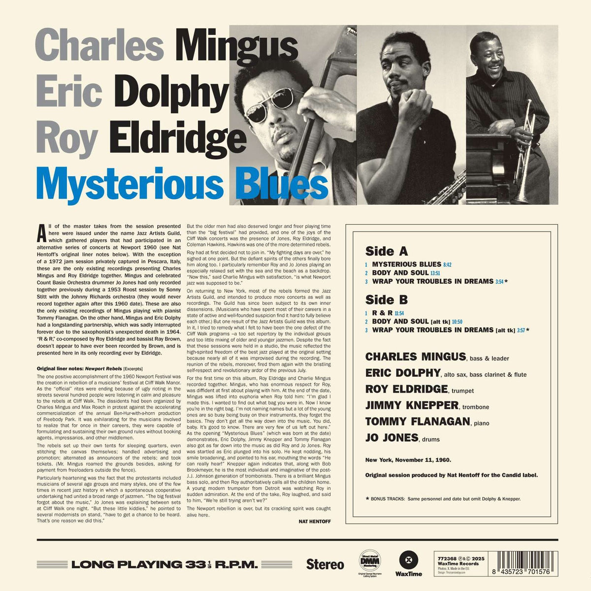 Charles Mingus, Eric Dolphy & Roy Eldridge - Mysterious Blues - 772368