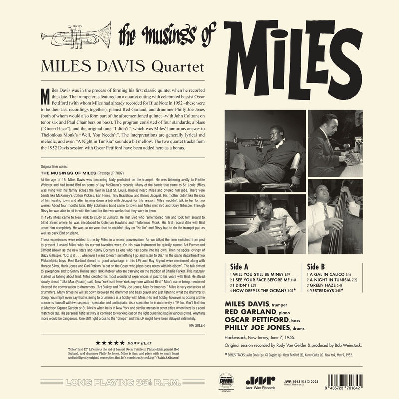 Miles Davis - The Musings Of Miles - JWR4643
