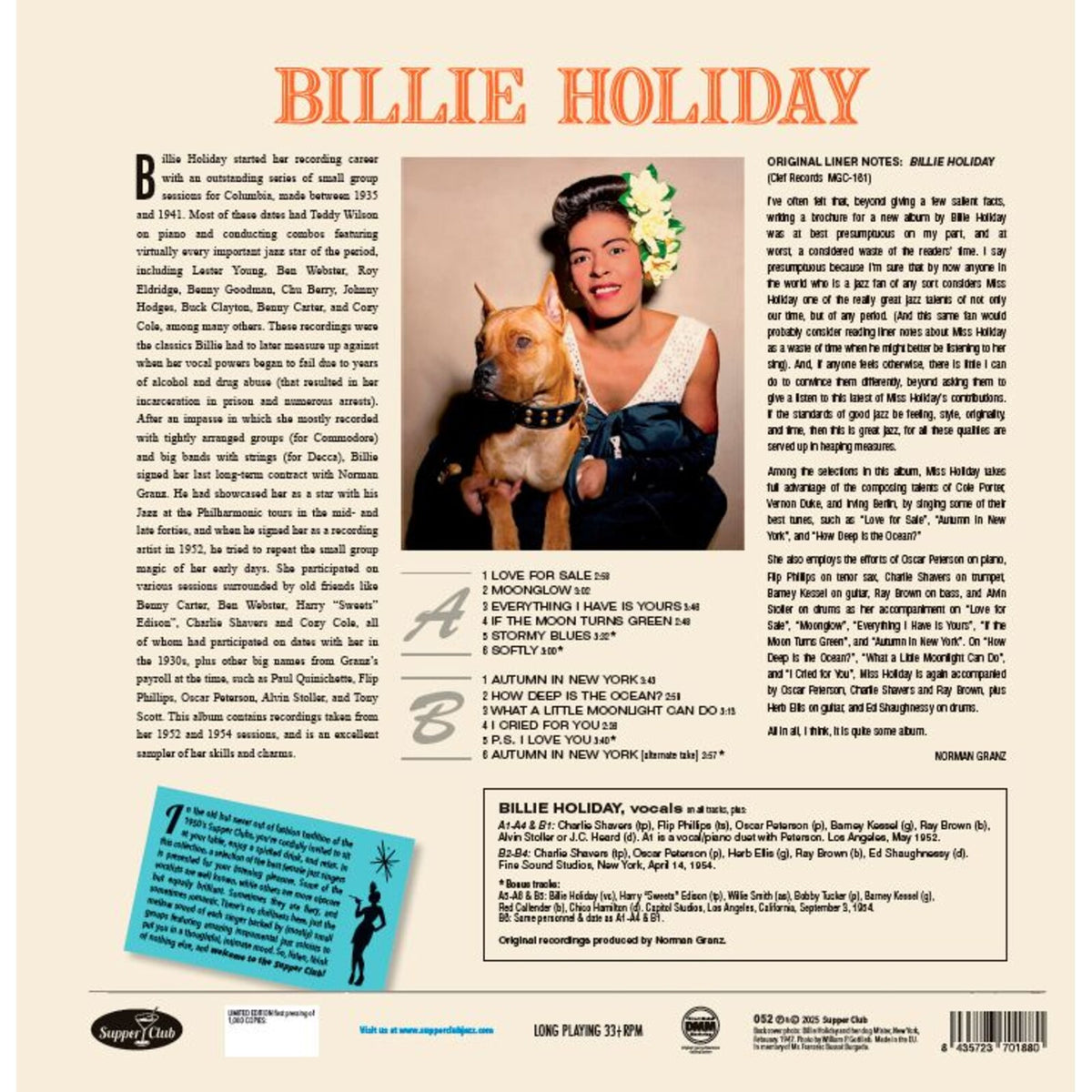 Billie Holiday - Billie Holiday - 052SP