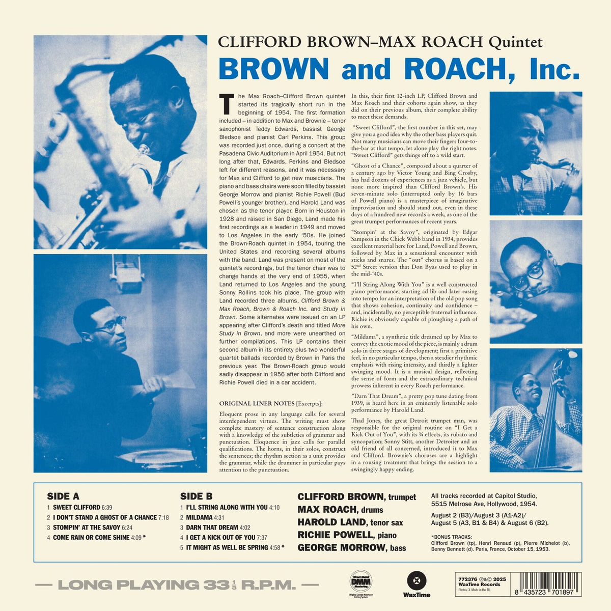 Clifford Brown & Max Roach - Brown and Roach Incorporated - 772376