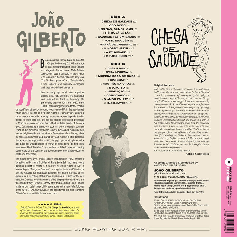 Joao Gilberto - Chega De Saudade (Crystal Vinyl) - 526019