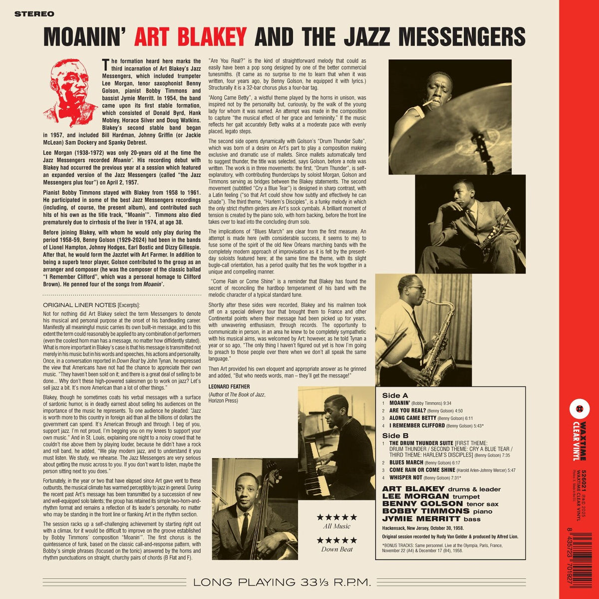 Art Blakey & The Jazz Messengers - Moanin' - 526021