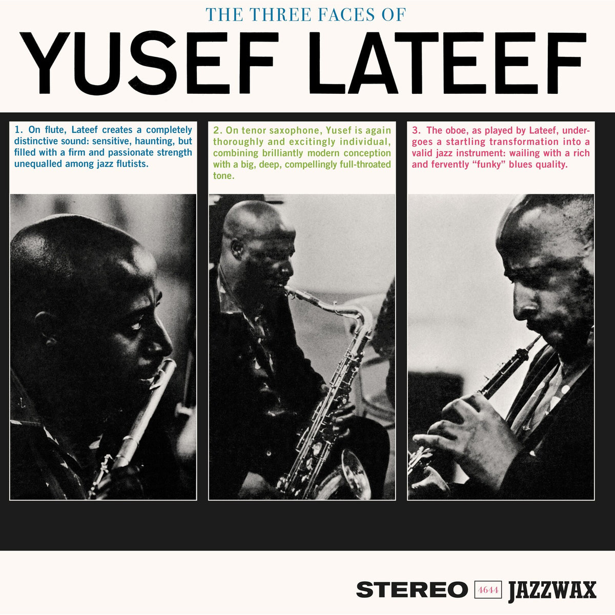 Yusef Lateef - The Three Faces of Yusef Lateef - JWR4644