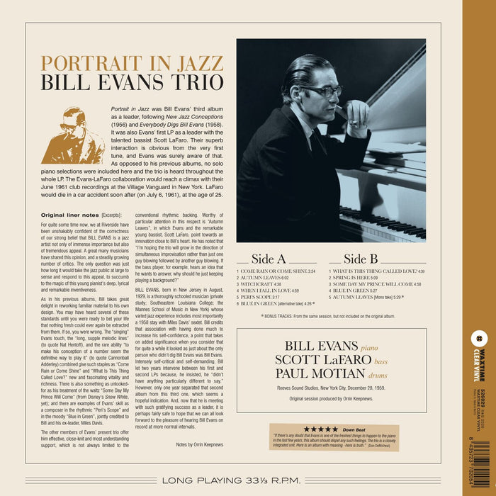 Bill Evans Trio - Portrait in Jazz - 526029