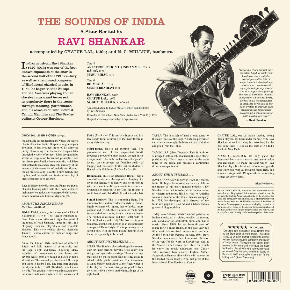 Ravi Shankar - The Sounds Of India - 772381