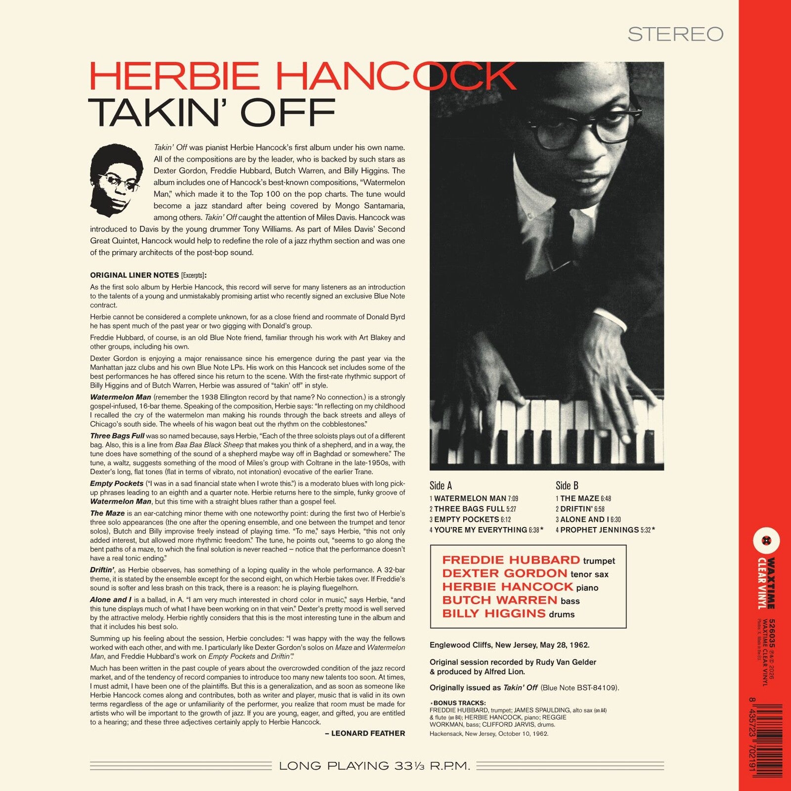 Herbie Hancock: Takin' Off – Proper Music