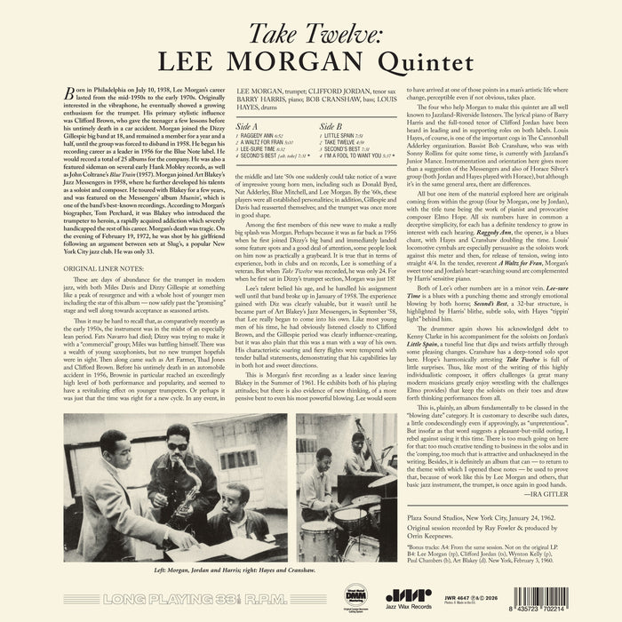 Lee Morgan - Take Twelve - JWR4647LP