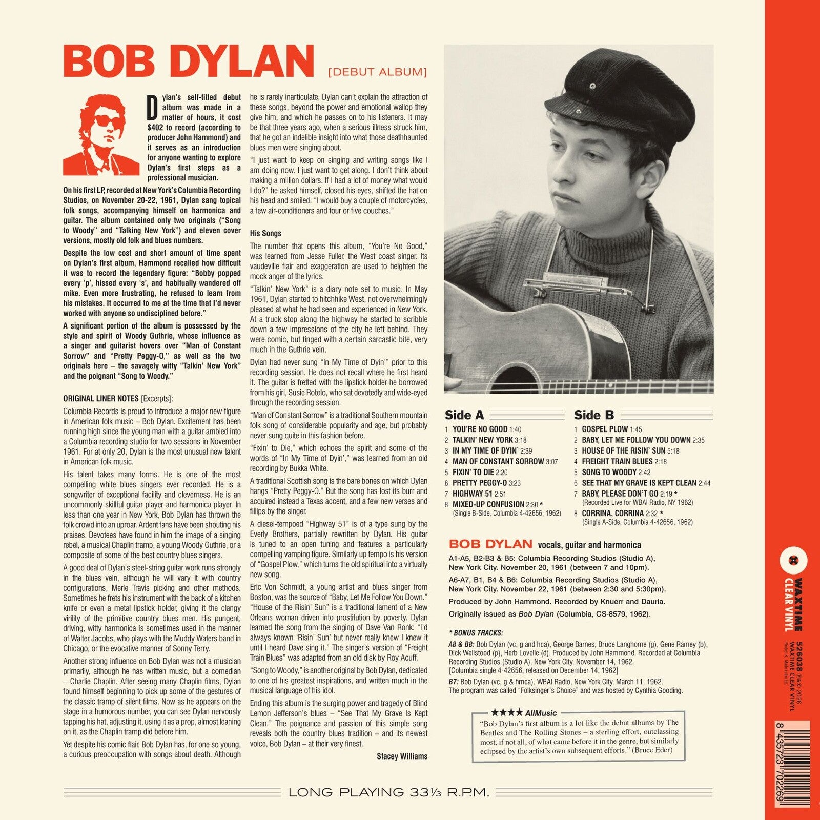 Bob Dylan: Debut Album – Proper Music