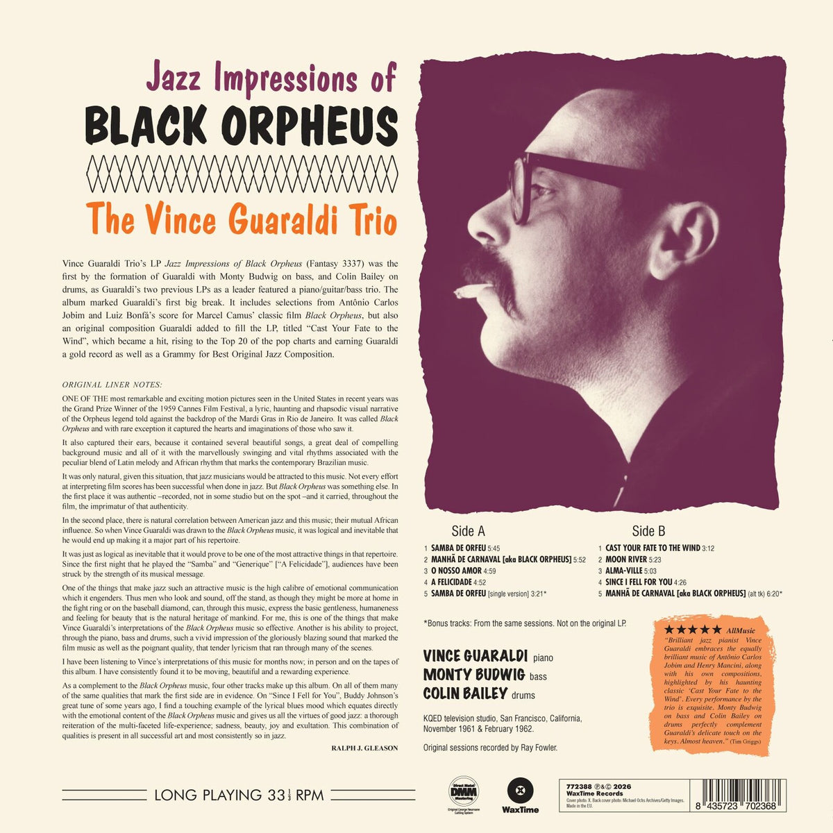 Vince Guaraldi Trio - Jazz Impressions Of Black Orpheus - 772388