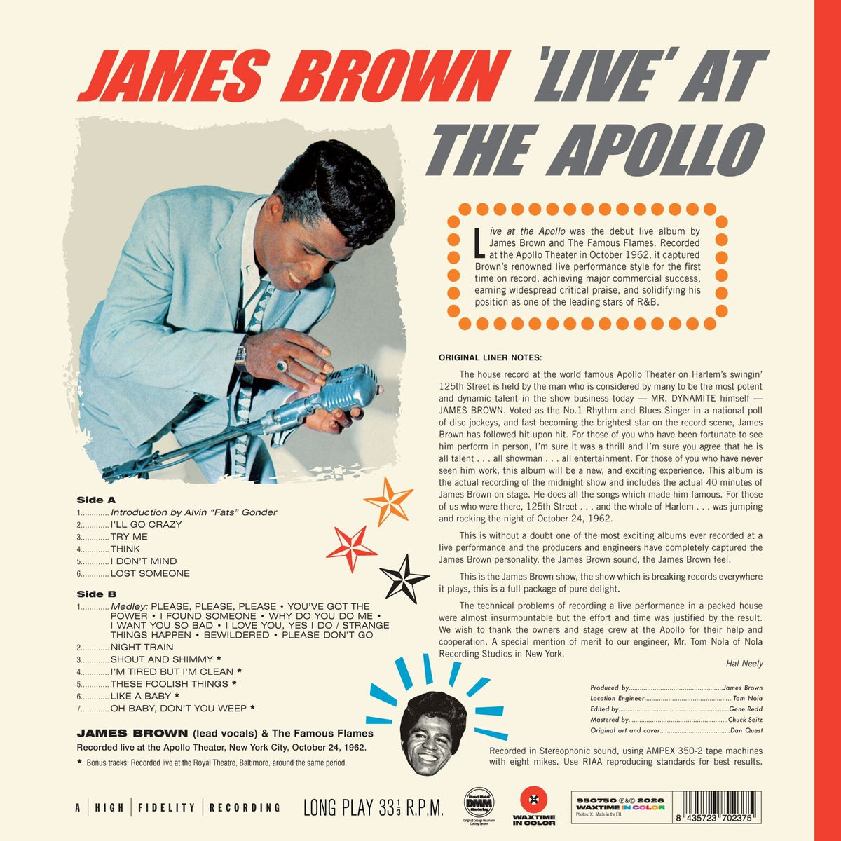 James Brown - Live At The Apollo - 950750