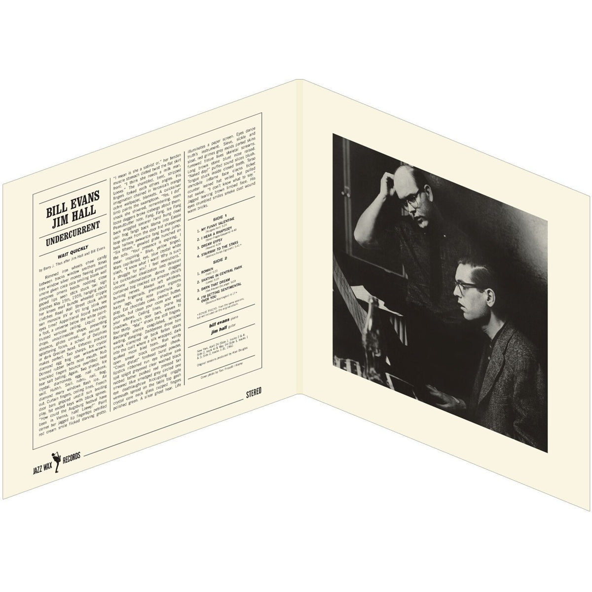 Bill Evans & Jim Hall - Undercurrent - JWR4653LP