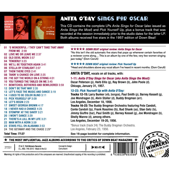 Anita O'Day - Sings for Oscar - 27231