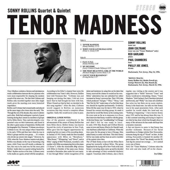 Sonny Rollins - Tenor Madness - JWR4532LP