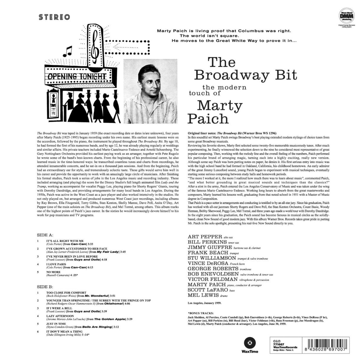 Marty Paich - The Broadway Bit - 771667