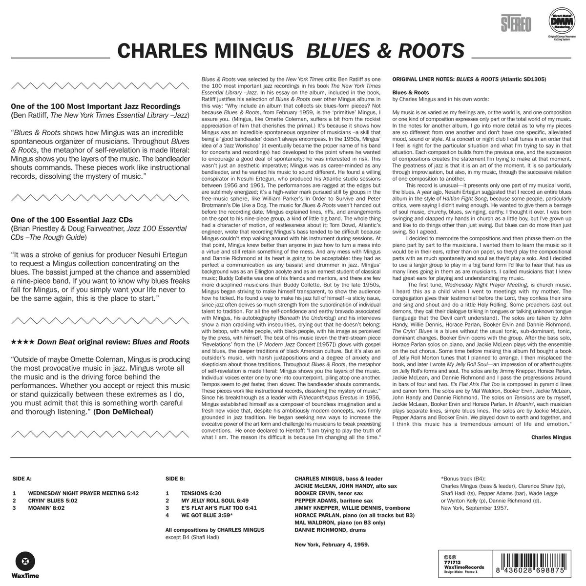 Charles Mingus - Blues and Roots - 771713