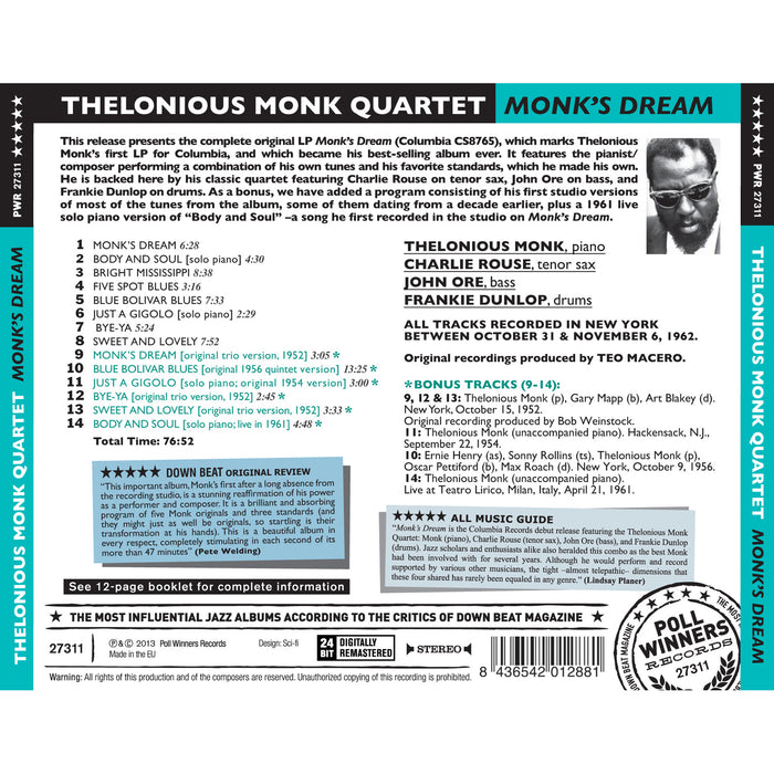 Thelonious Monk - Monk's Dream - 27311