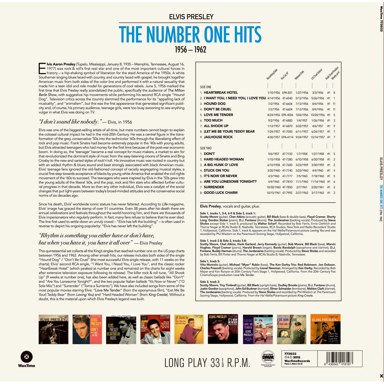 Elvis Presley: The Number One Hits 1956-1962 – Proper Music