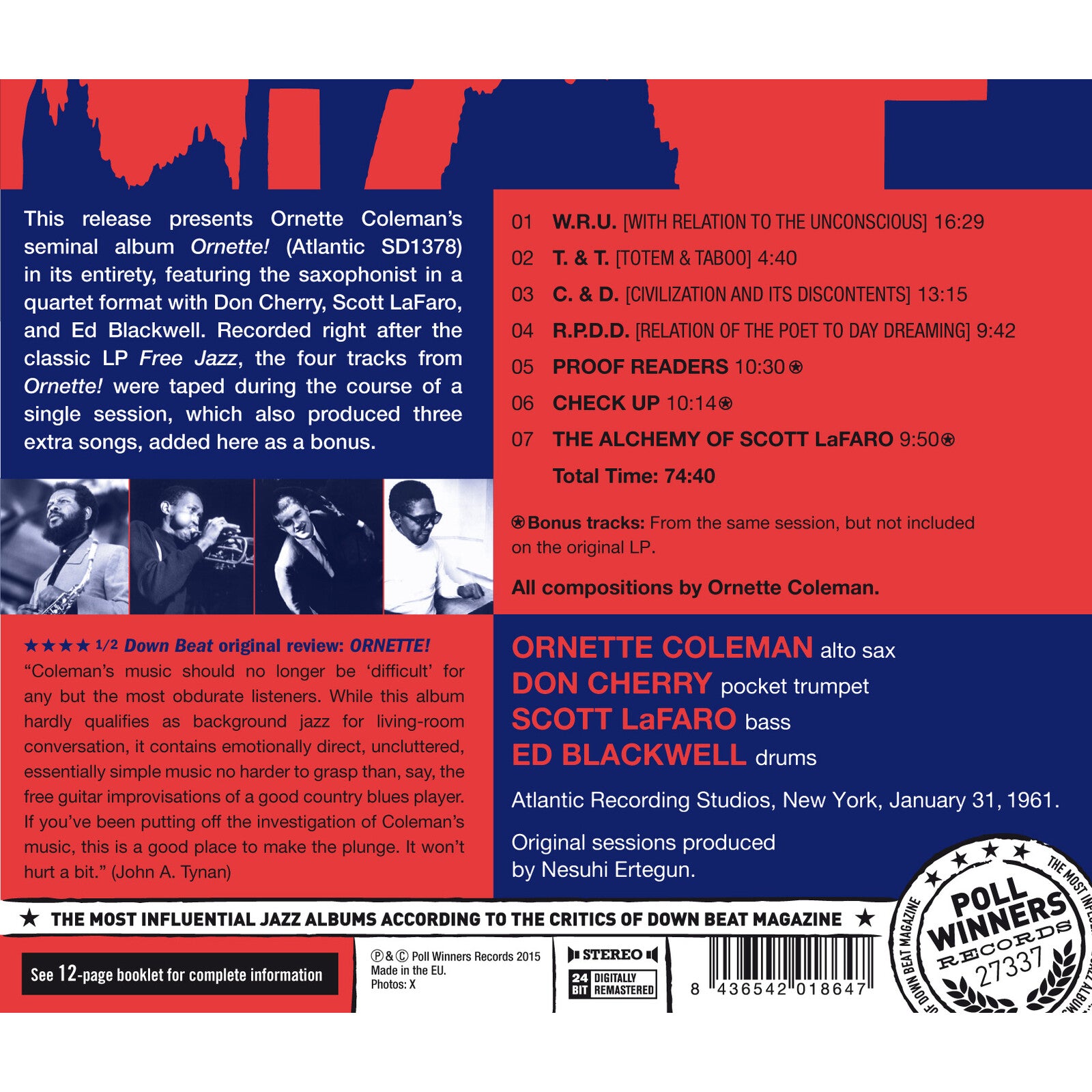 Ornette Coleman: Ornette! – Proper Music