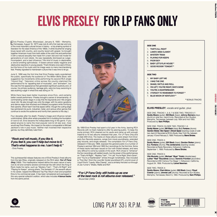 Elvis Presley - For LP Fans Only - 772079