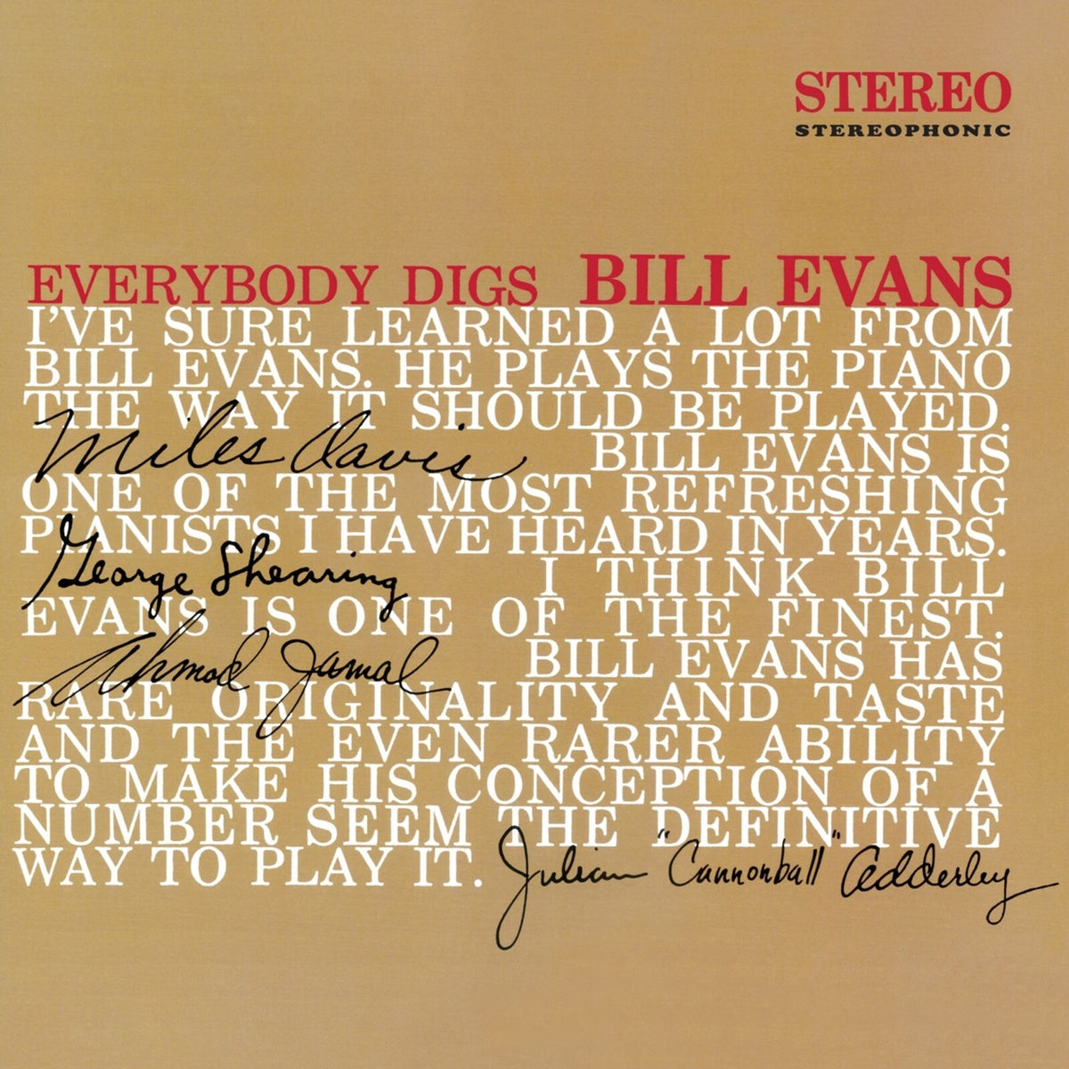 Bill Evans - Everybody Digs Bill Evans (Limited Edition In Solid Red Coloured Vinyl) - 950656