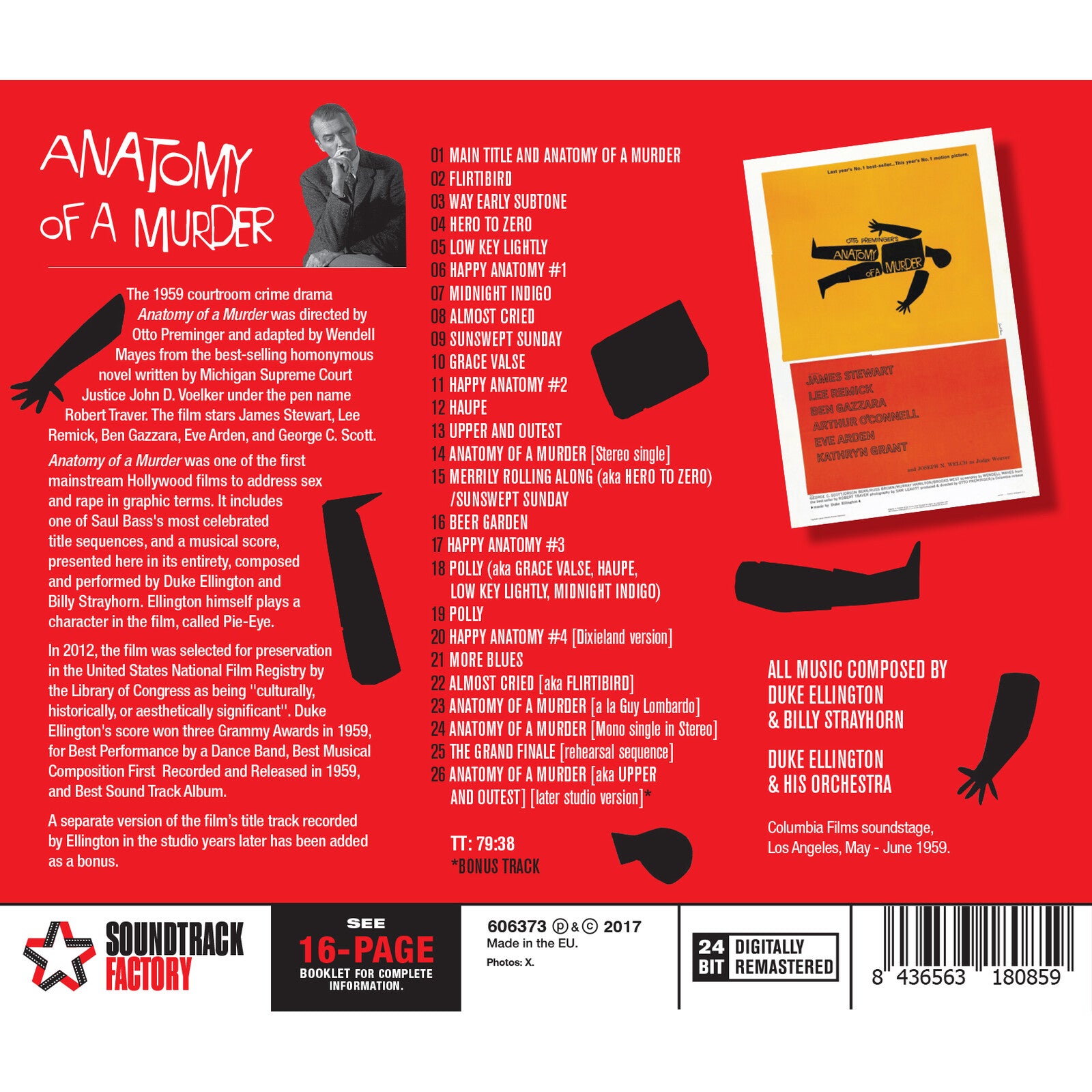 DUKE ELLINGTON 或る殺人/ANATOMY OF A MURDER 高音質MFSL盤LP