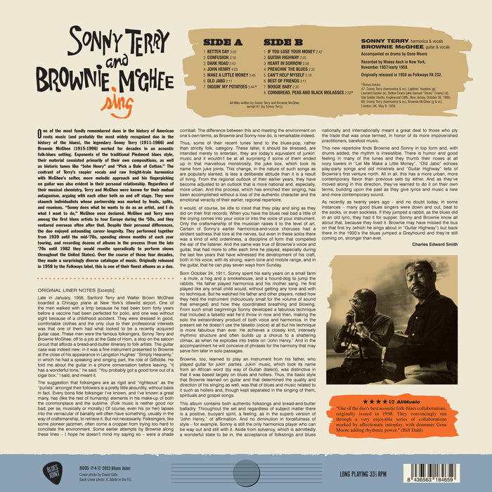 Sonny Terry & Brownie McGhee - Sing - 8005