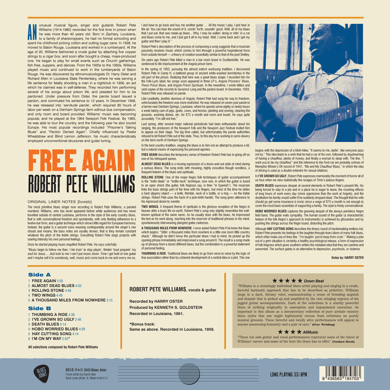 Robert Pete Williams - Free Again - 8010