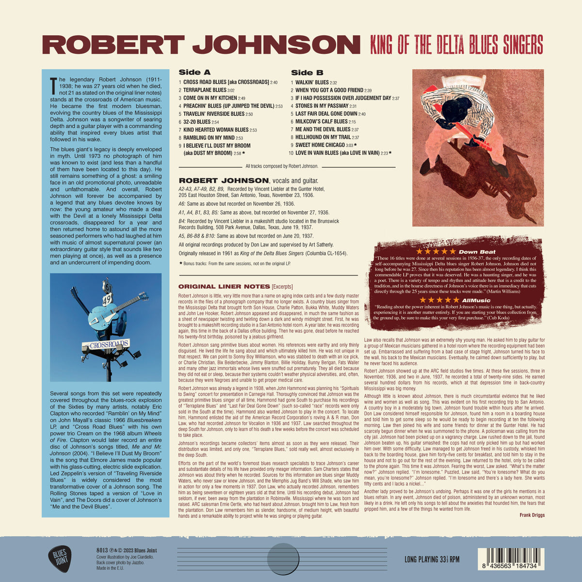 Robert Johnson - King Of The Delta Blues Singers - 8013