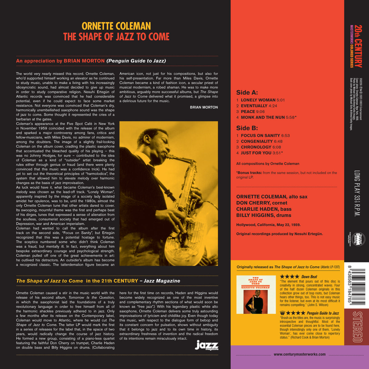 Ornette Coleman - The Shape Of Jazz To Come - 350256