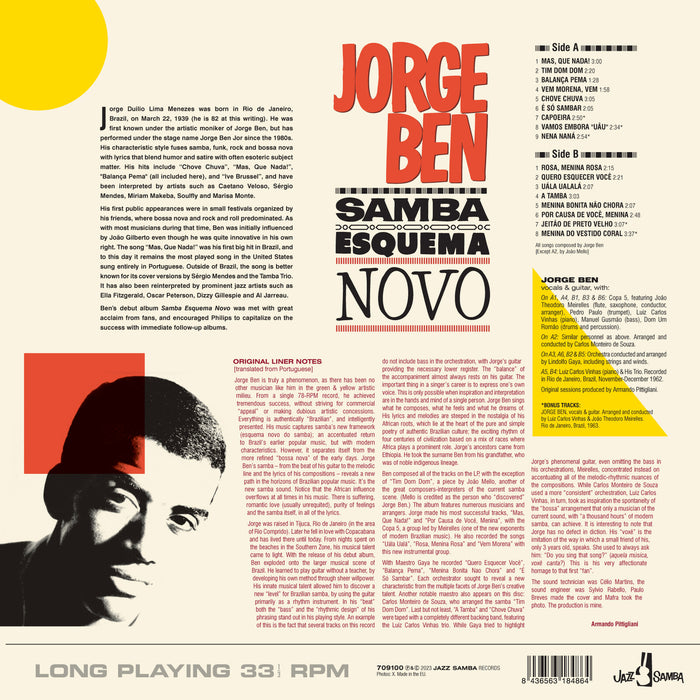 Jorge Ben - Samba Esquema Novo - 709100