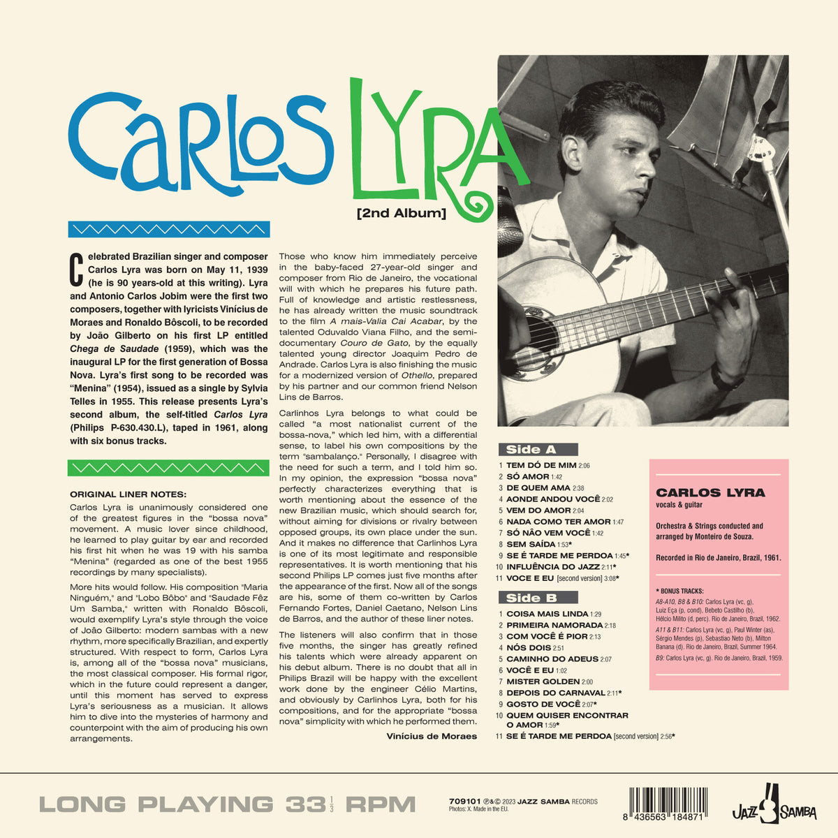 Carlos Lyra - 2nd Album - 709101