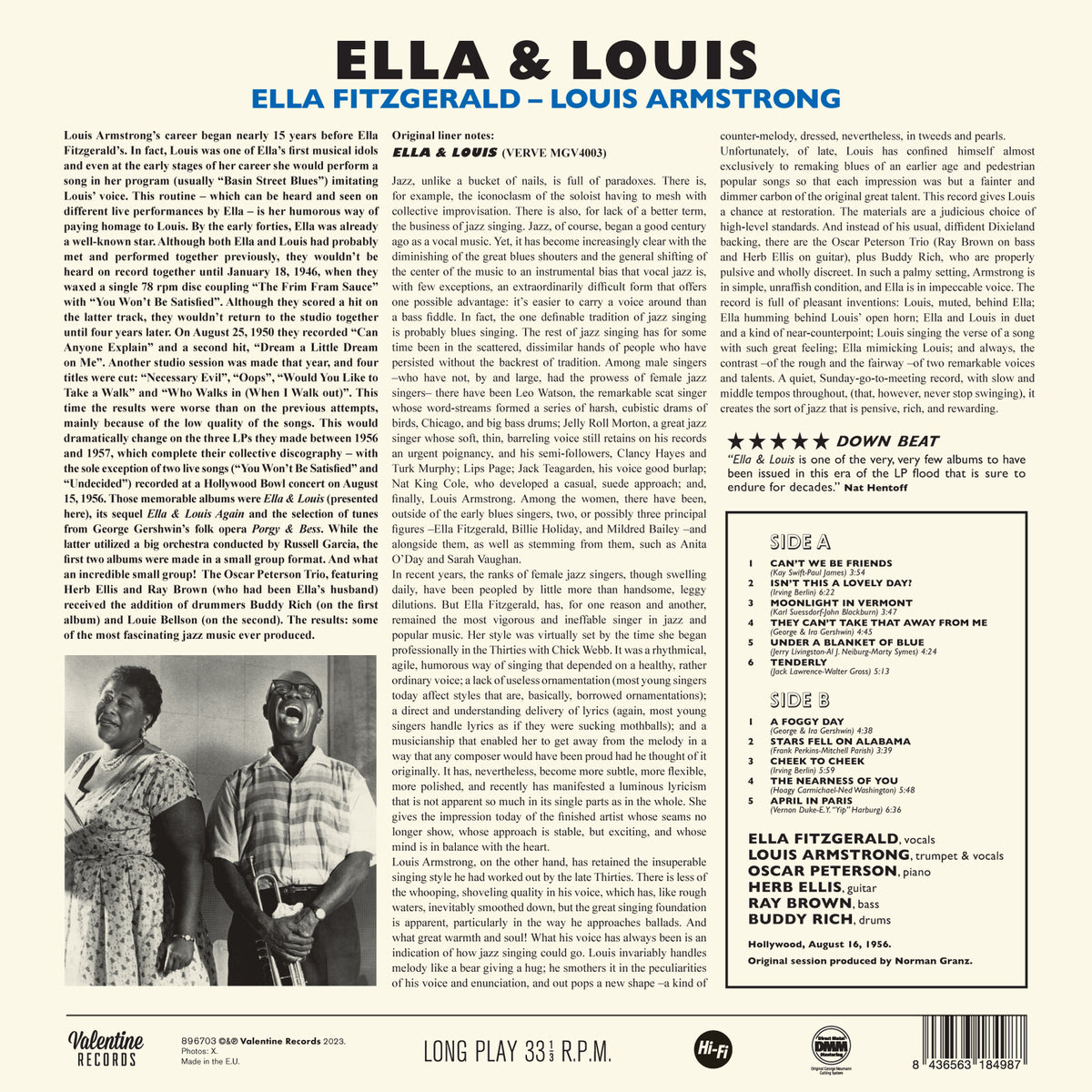 Ella Fitzgerald & Louis Armstrong - Ella And Louis - 896703