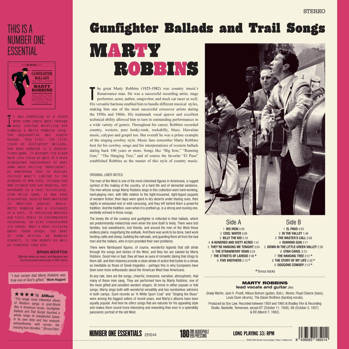 Marty Robbins - Gunfighter Ballads and Trail Songs - 291044