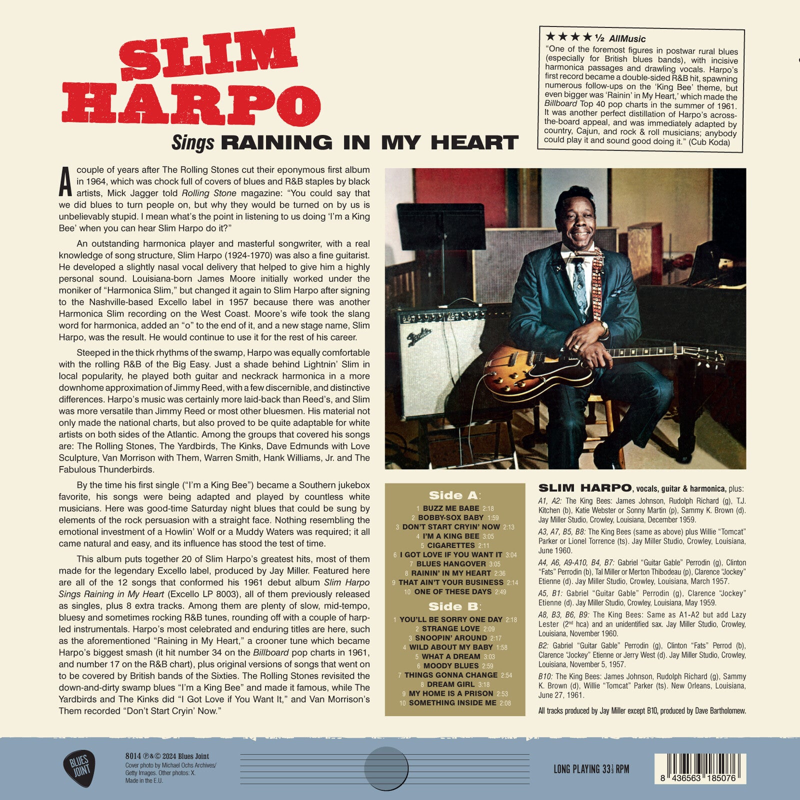 洋楽 Slim Harpo - Complete Excello Recordings Slim Harpo – The Best Of | Louisiana Music Factory