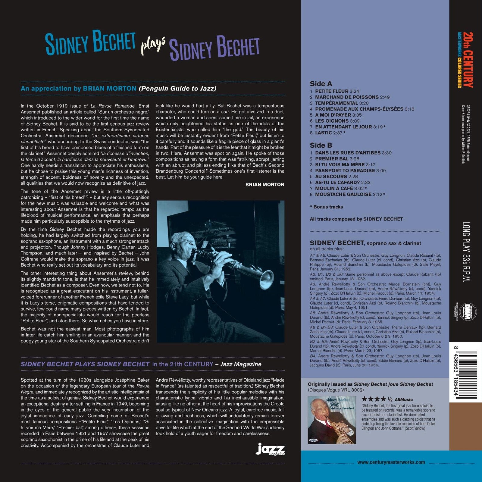 Sidney Bechet: Sidney Bechet plays Sidney Bechet – Proper Music